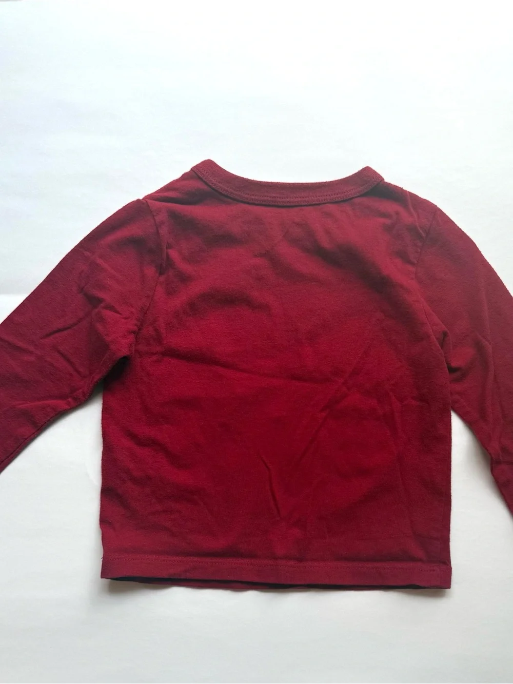 The Children's Place Burgundy Long-Sleeve Fire Truck Tee